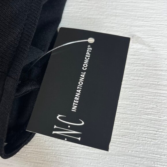 INC International Concepts Sleeveless Top Sheer Mesh Womens Medium Black New - Picture 9 of 9